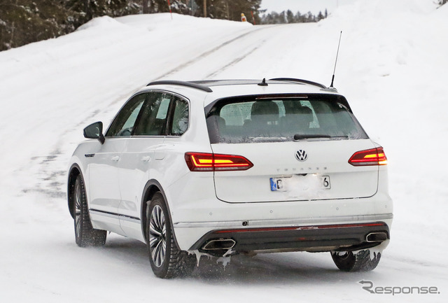 VW トゥアレグ GTE 開発車両(スクープ写真)