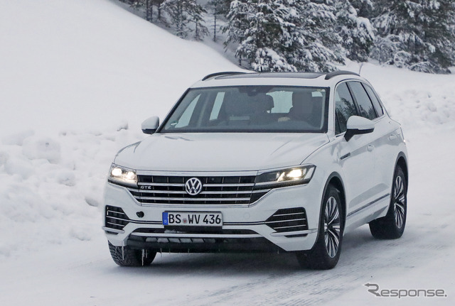 VW トゥアレグ GTE 開発車両(スクープ写真)