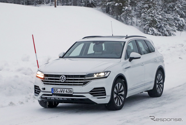 VW トゥアレグ GTE 開発車両(スクープ写真)