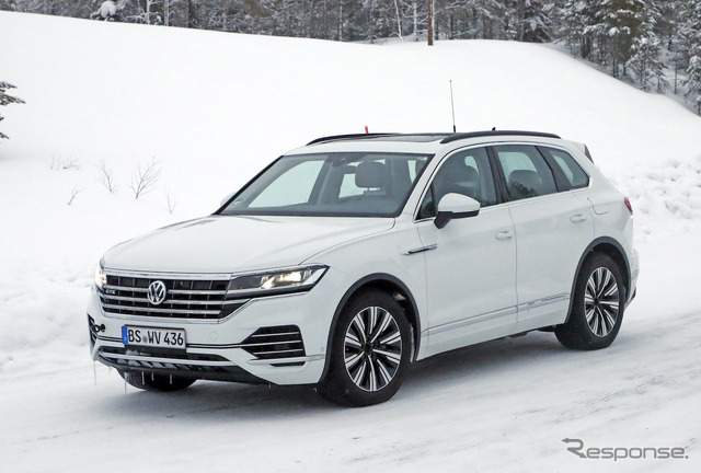 VW トゥアレグ GTE 開発車両(スクープ写真)