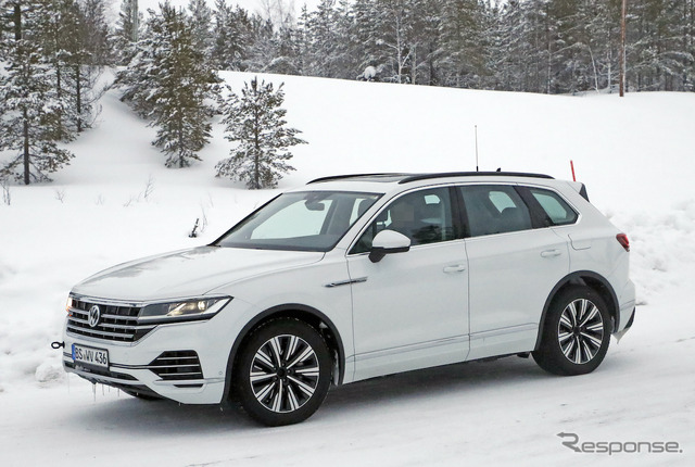 VW トゥアレグ GTE 開発車両(スクープ写真)