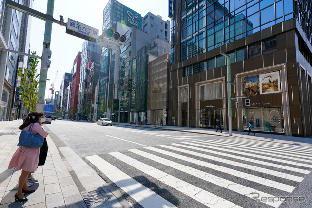 4月8日、東京銀座