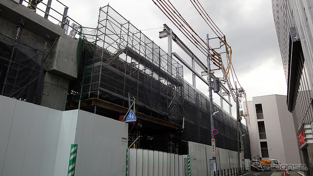 竹ノ塚駅 高架化工事(2020年5月12日撮影)