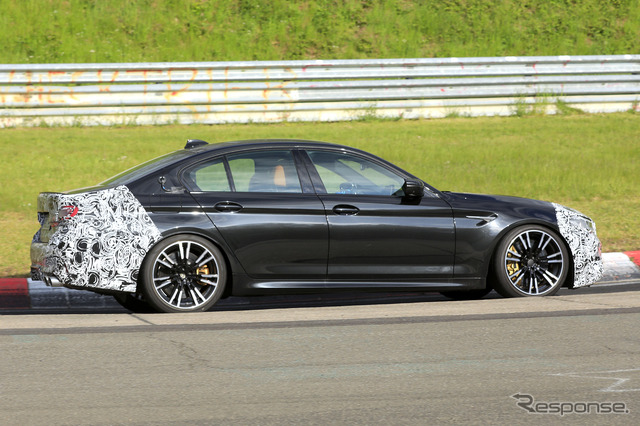 BMW M5 セダン 改良新型プロトタイプ(スクープ写真)