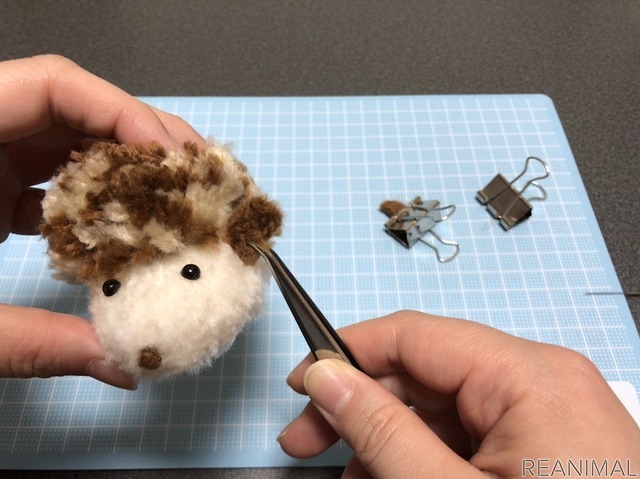 ふわふわアニマルキット ハリネズミ を作ってみた