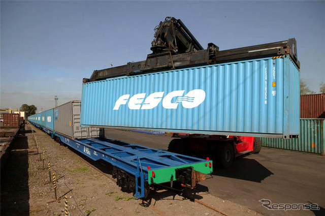 日通、ロシアで鉄道での一貫輸送サービスを本格販売