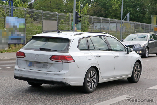 VW ゴルフヴァリアント 新型プロトタイプ(スクープ写真)