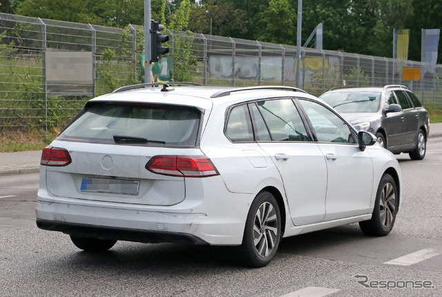 VW ゴルフヴァリアント 新型プロトタイプ(スクープ写真)