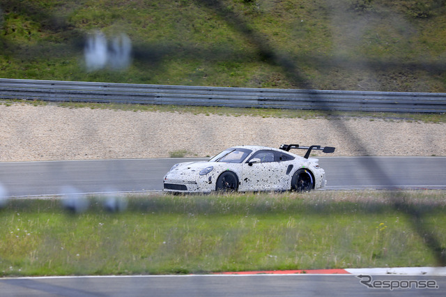 ポルシェ 911 GT3 R 新型プロトタイプ(スクープ写真)