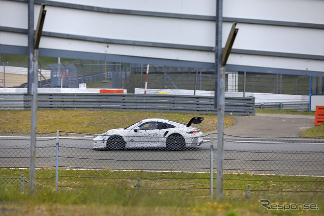 ポルシェ 911 GT3 R 新型プロトタイプ(スクープ写真)