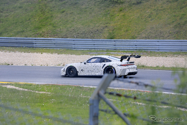 ポルシェ 911 GT3 R 新型プロトタイプ(スクープ写真)