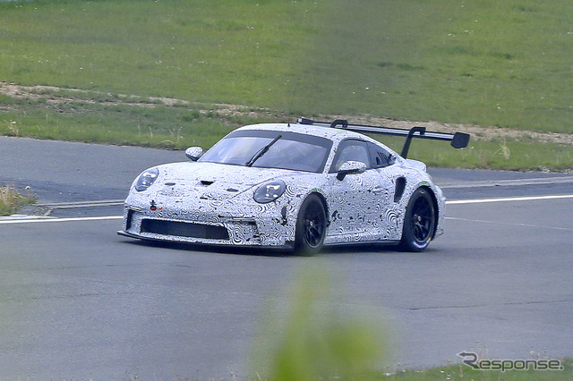 ポルシェ 911 GT3 R 新型プロトタイプ(スクープ写真)
