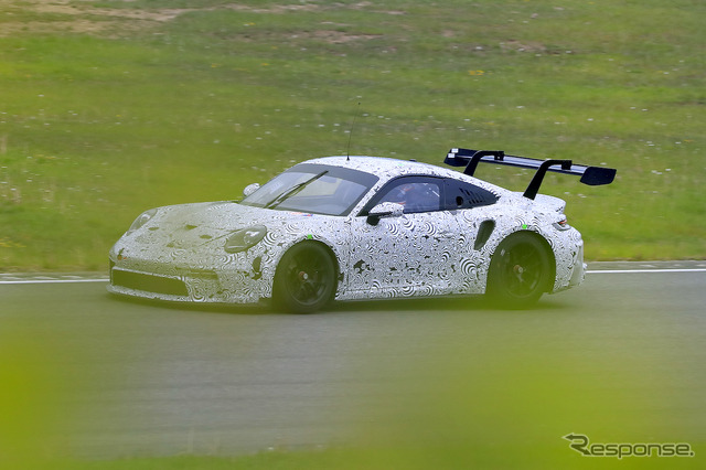 ポルシェ 911 GT3 R 新型プロトタイプ(スクープ写真)