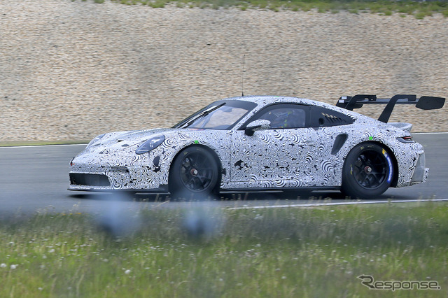 ポルシェ 911 GT3 R 新型プロトタイプ(スクープ写真)
