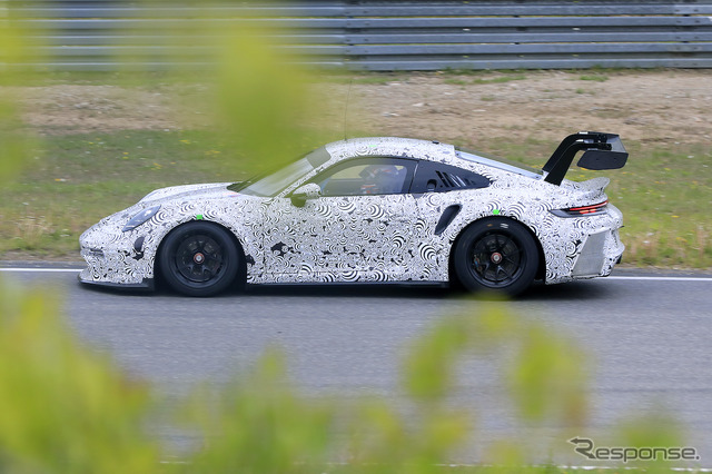 ポルシェ 911 GT3 R 新型プロトタイプ(スクープ写真)