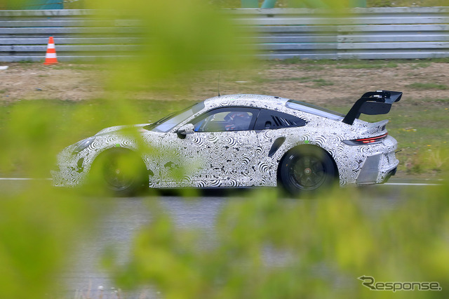 ポルシェ 911 GT3 R 新型プロトタイプ(スクープ写真)