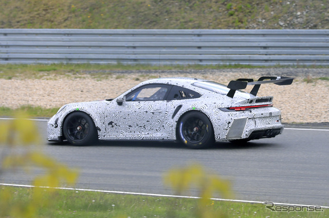 ポルシェ 911 GT3 R 新型プロトタイプ(スクープ写真)