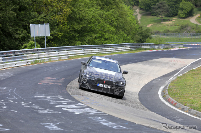 BMW 4シリーズ グランクーペ 新型プロトタイプ(スクープ写真)