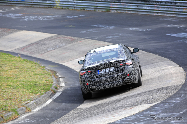 BMW 4シリーズ グランクーペ 新型プロトタイプ(スクープ写真)