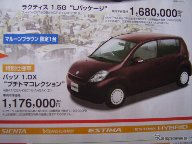 【明日の値引き情報】北から南から、トヨタのコンパクトカーが安い