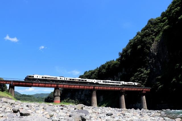 豊肥本線特急「あそぼーい！」は別府～阿蘇間で運転中。