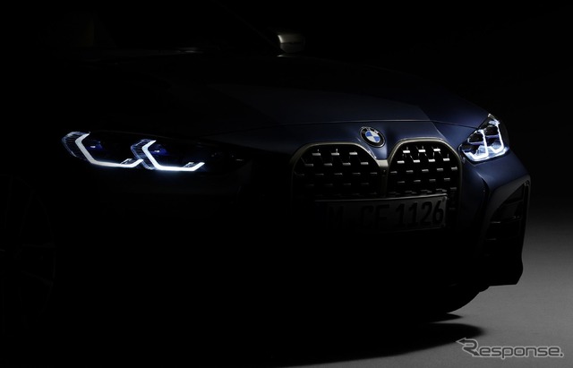 BMW 4シリーズ・クーペ 新型のティザーイメージ