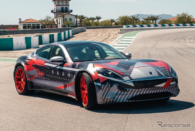 カルマの次世代EVスーパーカーの開発プロトタイプ車両(レヴェーロGTベース)