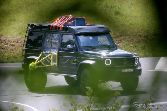 メルセデスベンツ G500/G550 4x4 スクエアード 新型プロトタイプ(スクープ写真)