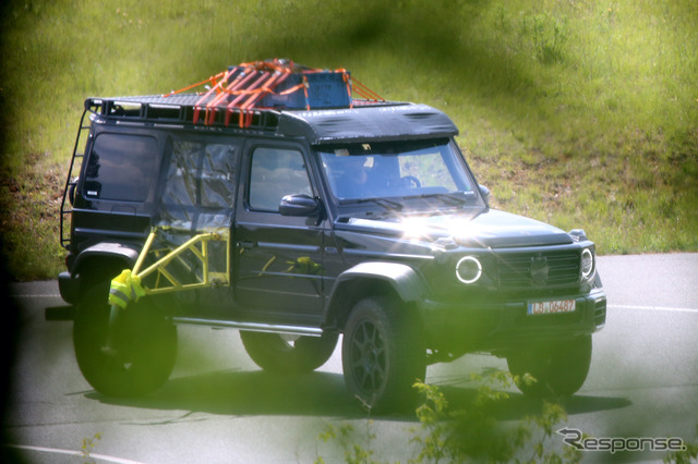 メルセデスベンツ G500/G550 4x4 スクエアード 新型プロトタイプ(スクープ写真)