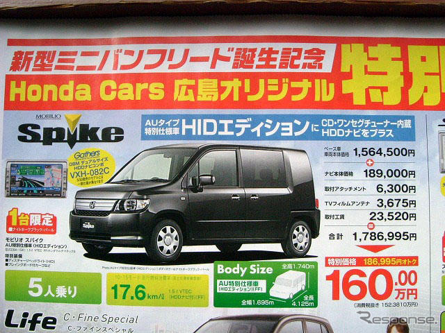 【値引き情報】SUV…生産終了 スパイク 160万円