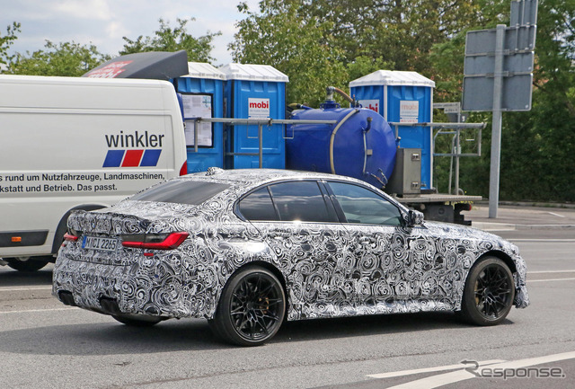 BMW M3 CS 新型プロトタイプ スクープ写真