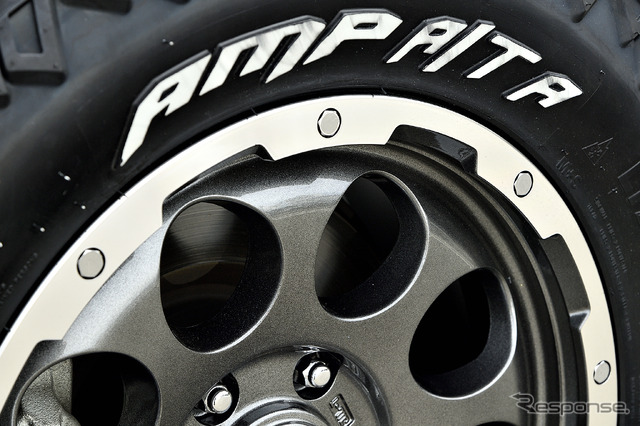 装着サイズ:17inx7J Inset+25 6H-139.7 カラー:ガンメタポリッシュ タイヤサイズ:265/70R17