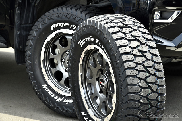 装着サイズ:17inx7J Inset+25 6H-139.7 カラー:ガンメタポリッシュ タイヤサイズ:265/70R17