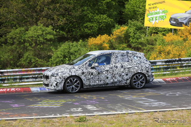 BMW 2シリーズ アクティブツアラー 新型プロトタイプ(スクープ写真)