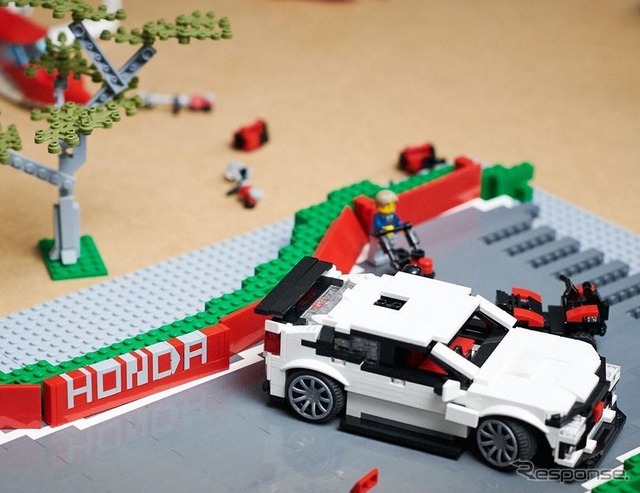 ホンダがレゴブロックで製作した「マウント・ホンダラマ」サーキット