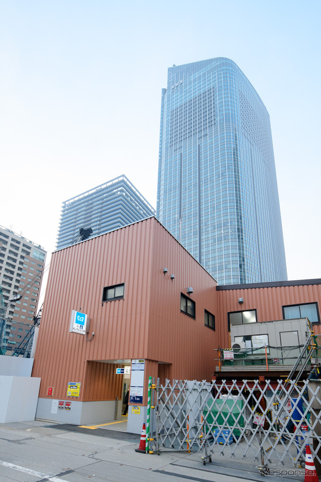 東京メトロ虎ノ門ヒルズ駅(6月6日)