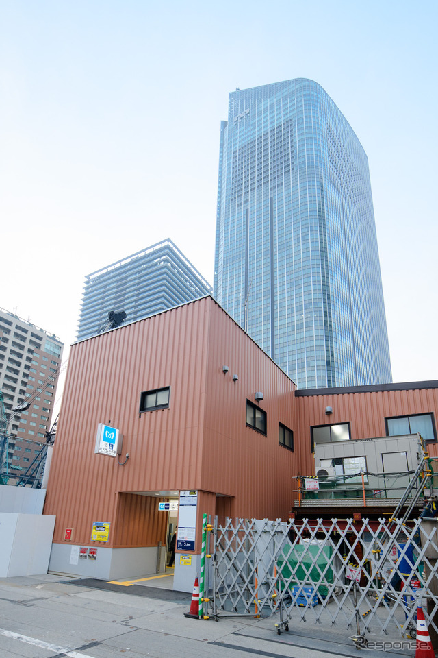 東京メトロ虎ノ門ヒルズ駅（6月6日）