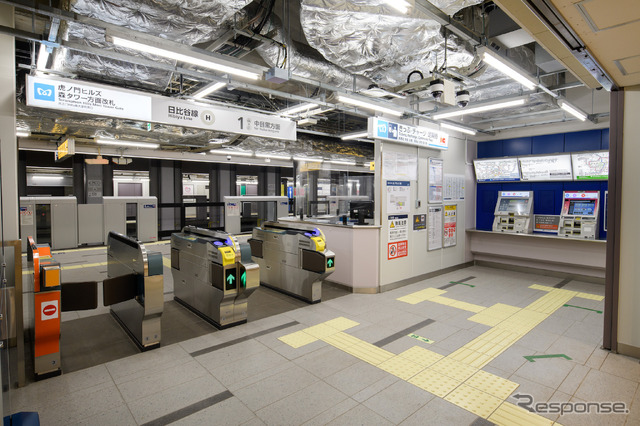 東京メトロ虎ノ門ヒルズ駅(6月6日)