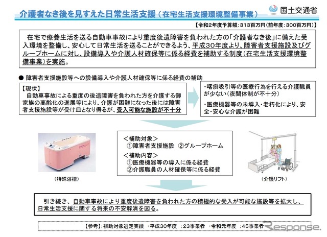介護者なき後を見すえた日常生活支援 (在宅生活支援環境整備事業)の概要