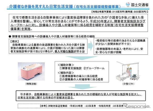 介護者なき後を見すえた日常生活支援 （在宅生活支援環境整備事業）の概要