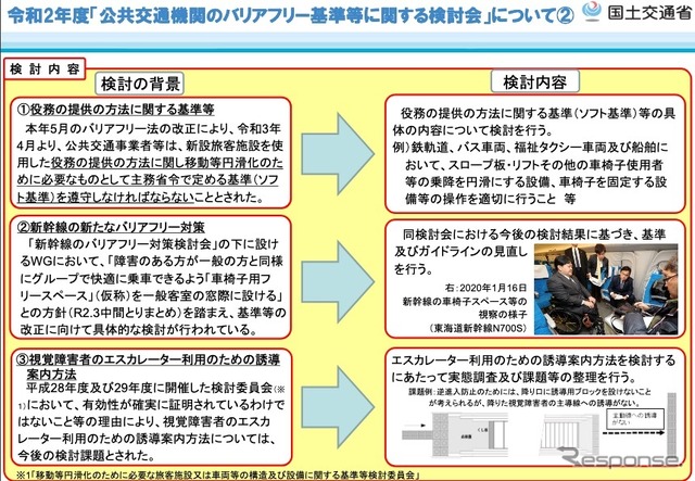 公共交通機関のバリアフリー基準等に関する検討会