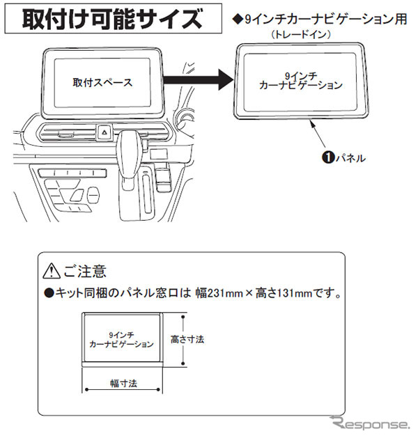 取付け可能サイズ