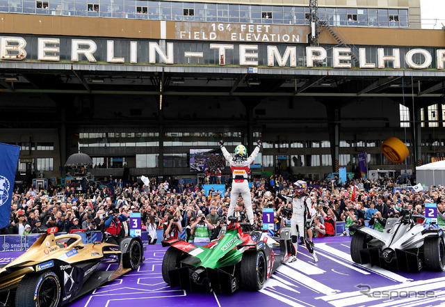 2018/2019シーズンのフォーミュラE ベルリン戦(19年5月)。