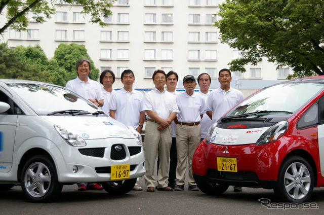 【洞爺湖サミット】電気自動車でCO2削減キャラバン…東京を出発