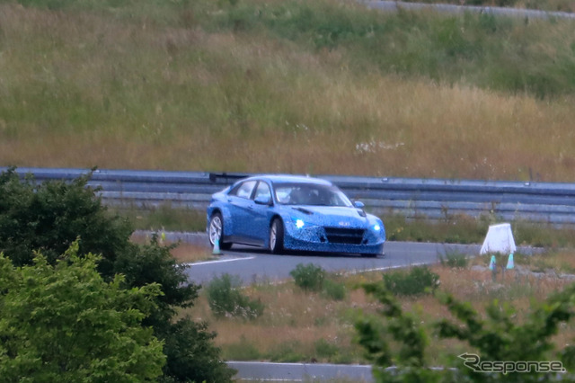 ヒュンダイ エラントラTCR プロトタイプ(スクープ写真)