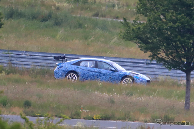 ヒュンダイ エラントラTCR プロトタイプ(スクープ写真)