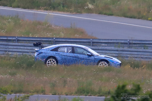 ヒュンダイ エラントラTCR プロトタイプ(スクープ写真)