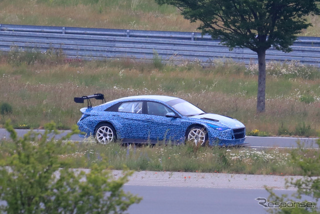 ヒュンダイ エラントラTCR プロトタイプ(スクープ写真)