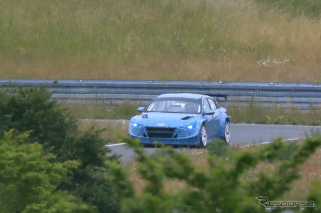 ヒュンダイ エラントラTCR プロトタイプ(スクープ写真)