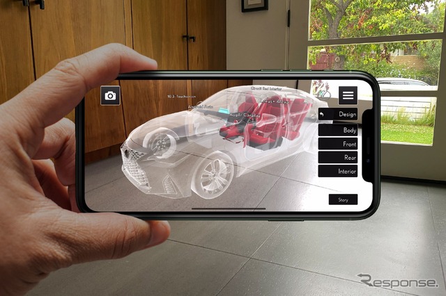 改良新型レクサス IS の「レクサスARプレイアプリ」